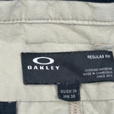 Oakley Trousers - 36W 30L Beige Polyester