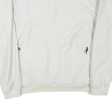 NIKE Mens White Polyester Blend V Neck Jacket XL Plain Casual Sportswear