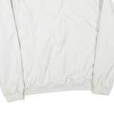 NIKE Mens White Polyester Blend V Neck Jacket XL Plain Casual Sportswear