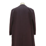 Mens Black Plain Classic Cotton Blend Button Jacket XL Casual Outerwear Coat