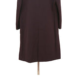 Mens Black Plain Classic Cotton Blend Button Jacket XL Casual Outerwear Coat