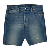 Levis Denim Shorts - 36W 10L Dark Wash Cotton