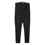 LEVI'S Womens Black Slim Skinny Denim Jeans W30 L29 Cotton Blend Zip