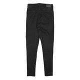 LEVI'S Womens Black Slim Skinny Denim Jeans W30 L29 Cotton Blend Zip