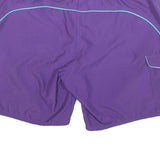 ADIDAS Mens Purple & Blue Casual Shorts L W31 Relaxed Fit Drawstring Pockets