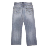 ENERGIE Mens Relaxed Blue Denim Light W33 L30 Cotton Button Closure Jeans Casual