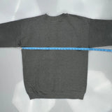 90'S Blank Champion Sweatshirt - Large Grey Cotton Blend