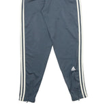 ADIDAS Mens Joggers Blue & White Slim Tapered S W24 L28 Track Pants