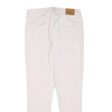 LEVI'S Womens Cotton Blend White Slim Skinny Trousers W26 L25 Casual Zip Closure