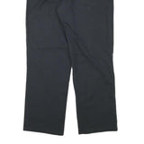 DICKIES Mens Regular Fit Black Cotton Blend Trousers W31 L28 Workwear Zip