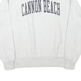 CHAMPION Mens Grey Cannon Beach Crew Neck M Cotton Blend Sweatshirt Pullover