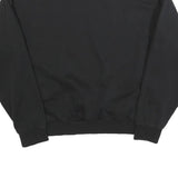 PUMA Womens Black Cotton Blend Crew Neck Sweatshirt M Logo Print