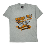 Olmsted Falls Basketball Camp Fruit Of The Loom Single Stitch T-Shirt - Medium Grey Cotton Blend