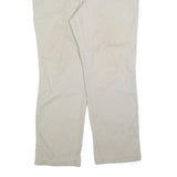 CARHARTT Mens Cotton Blend Beige Relaxed Straight Trousers W40 L32 Workwear