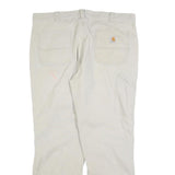 CARHARTT Mens Cotton Blend Beige Relaxed Straight Trousers W40 L32 Workwear