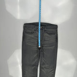 Levis Slim Fit Jeans - 32W 30L Grey Cotton