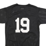 MAJESTIC Mens Black Dbacks Heritage Button Jersey S Short Sleeve V-Neck Baseball