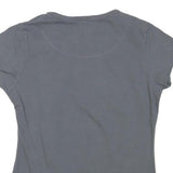 KARIAN ART Womens Grey Graphic T-Shirt M Short Sleeve Round Neck Cotton Blend
