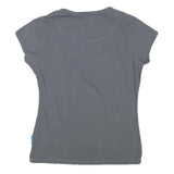 KARIAN ART Womens Grey Graphic T-Shirt M Short Sleeve Round Neck Cotton Blend