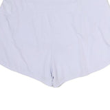 NIKE Womens White Casual Shorts L W36 Lightweight Polyester
