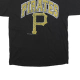 LOGO 7 Mens Black Pirates Graphic T-Shirt XL Short Sleeve Crew Neck Cotton Blend