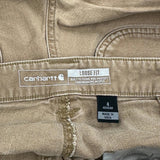 Carhartt Carpenter Trousers - 32W UK 10 Brown Cotton