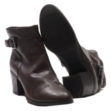 GEOX Ankle Boots Black Leather Womens UK 5