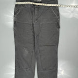 Carhartt Double Knee Carpenter Trousers - 38W 30L Grey Cotton