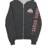 NIKE Mens Black Ohio State Zip Hoodie S OSU Logo Sportswear