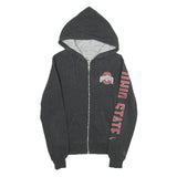 NIKE Mens Black Ohio State Zip Hoodie S OSU Logo Sportswear