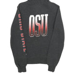 NIKE Mens Black Ohio State Zip Hoodie S OSU Logo Sportswear