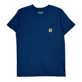 Carhartt T-Shirt - XL Blue Cotton