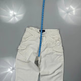 Polo By Ralph Lauren Cargo Trousers - 31W 29L White Cotton