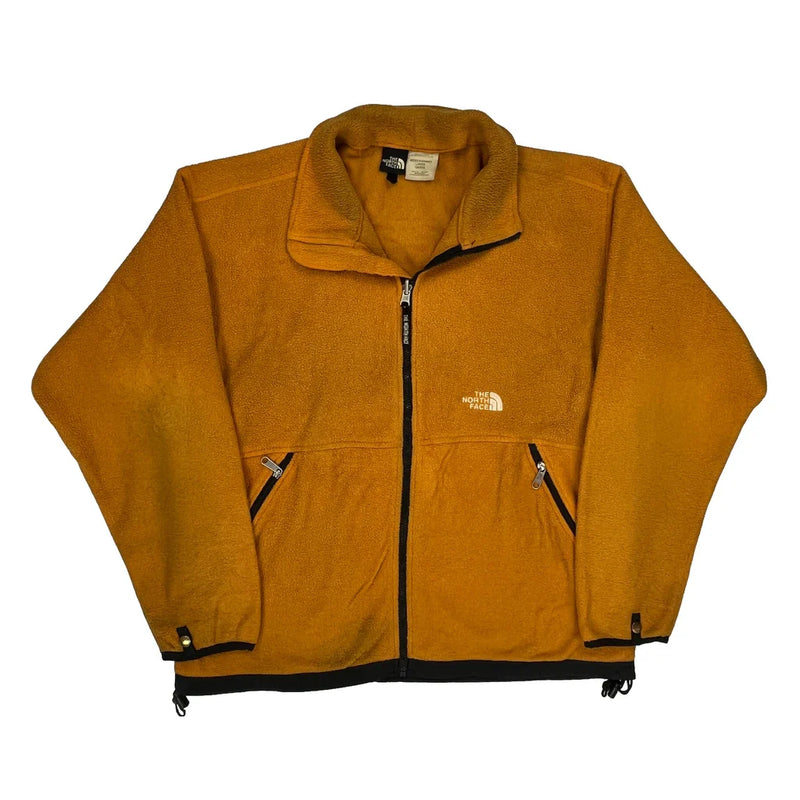 The North Face Fleece Jacket - Large Orange Polyester