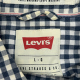 Levis Checked Shirt - Large Blue Cotton