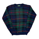 Mens Casuals Checked Sweater - Medium Multicoloured Wool Blend