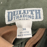 Duluth Cargo Shorts - 38W 9L Green Cotton