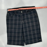 Oakley Checked Shorts - 31W 12L Grey Cotton
