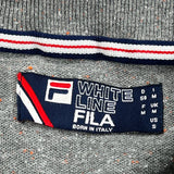 Fila Polo Shirt - Medium Grey Cotton Blend