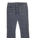 LONG GE BAO Womens Jeans Blue Regular Bootcut Denim Medium W32 L32 Fashion
