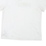 PUMA Mens White Black Logo T-Shirt L Short Sleeve Crew Neck Cotton Blend Casual