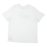 PUMA Mens White Black Logo T-Shirt L Short Sleeve Crew Neck Cotton Blend Casual