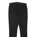 LEVI'S Womens Black Slim Skinny Denim Light W26 L28 Zip Cotton Blend Jeans
