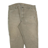 DICKIES Mens Relaxed Beige Cotton Blend Relaxed Fit Casual Trousers W38 L30