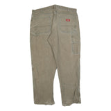 DICKIES Mens Relaxed Beige Cotton Blend Relaxed Fit Casual Trousers W38 L30