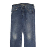 LEVI'S 501 Mens Blue Slim Straight Denim Medium W34 L34 Classic Fit Jeans