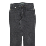 LAUREN RALPH LAUREN Womens Jeans Black Regular Straight Denim W30 L30 Cotton