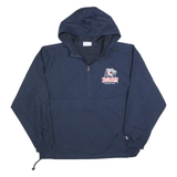 CHAMPION Mens Navy Blue Belmont Bruins Hooded Jacket XL Polyester Blend Plain