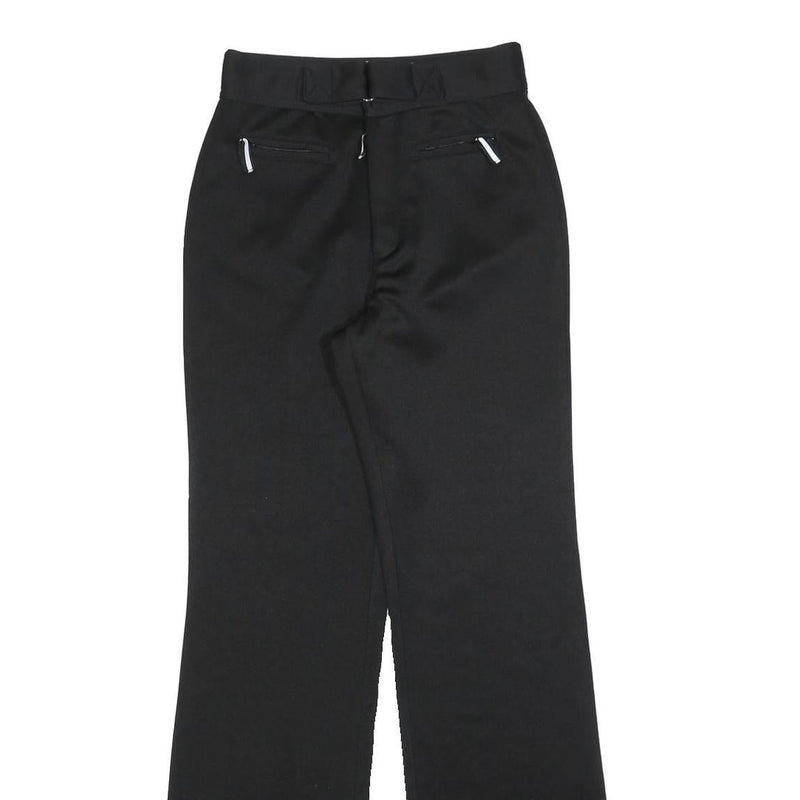 TEDDYS Girls Polyester Blend Black Embroidered Hem Regular Fit Straight Leg