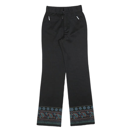 TEDDYS Girls Polyester Blend Black Embroidered Hem Regular Fit Straight Leg